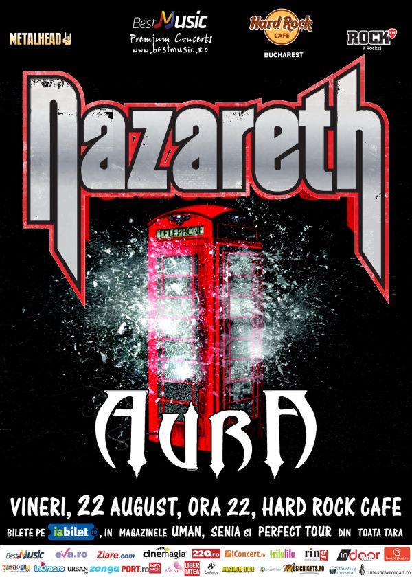 Castiga 2 invitatii la concertul Nazareth din Hard Rock Cafe!